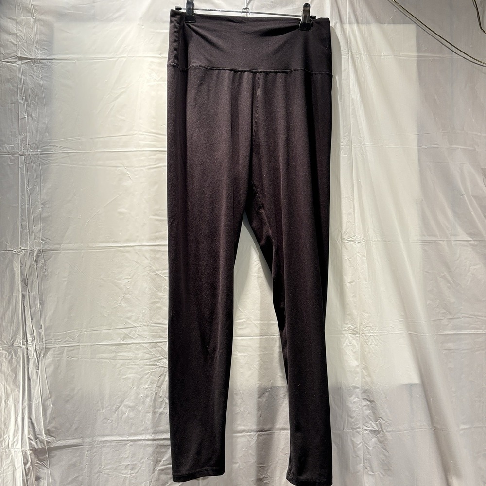 Unbranded Women's Black Polyester Spandex Elastic Waist Pants Sz XL